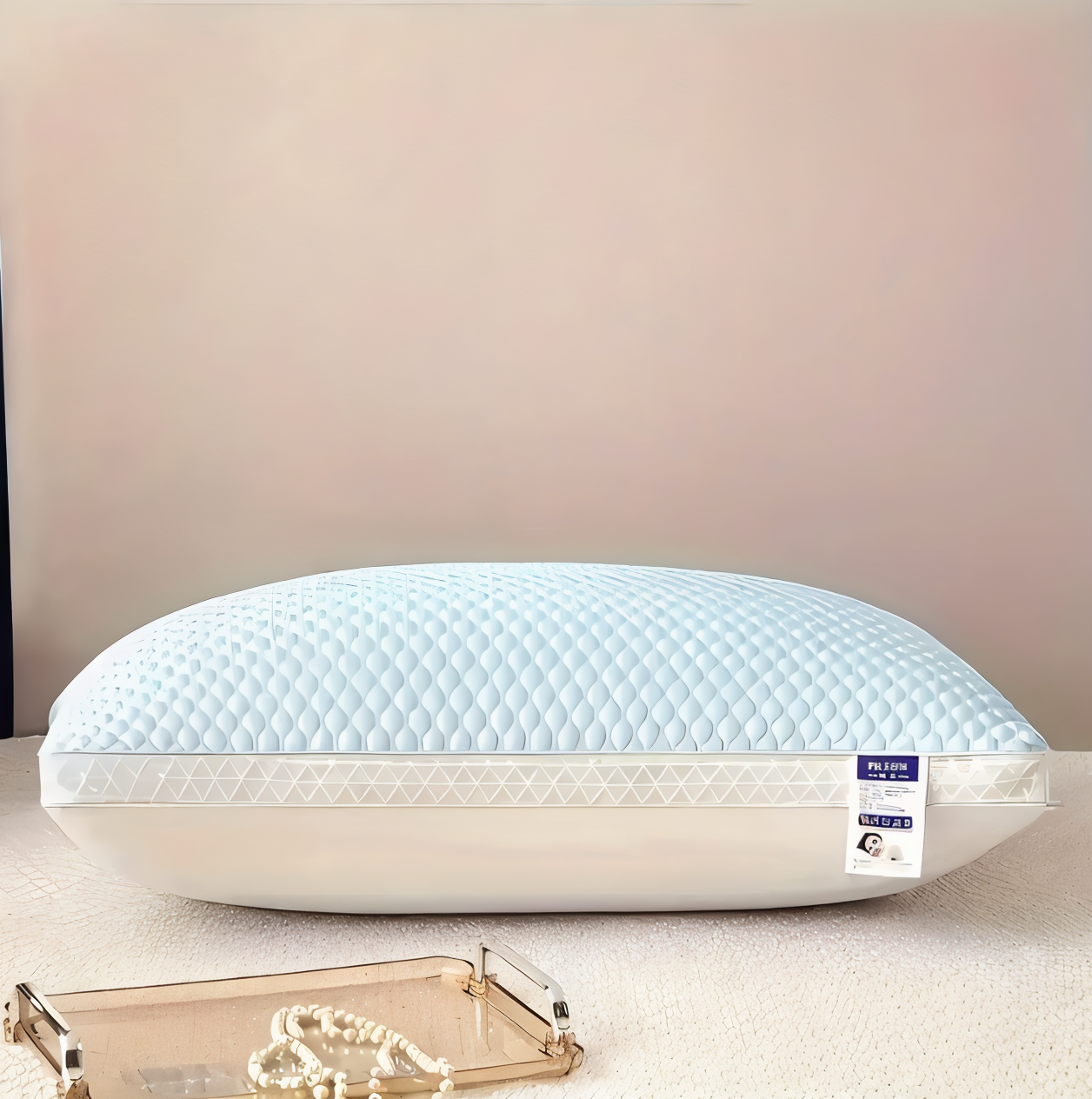 Frendorf | CushiesBlue Memory Foam Kissen – Set mit 2 weichen, atmungsaktiven Kissen