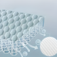 Frendorf | CushiesBlue Memory Foam Kissen – Set mit 2 weichen, atmungsaktiven Kissen