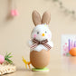 Frendorf | CutieChick Osterdeko - Plüsch Osterküken mit Hasenohren - Bunte Bruteier Deko