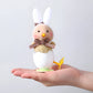 Frendorf | CutieChick Osterdeko - Plüsch Osterküken mit Hasenohren - Bunte Bruteier Deko