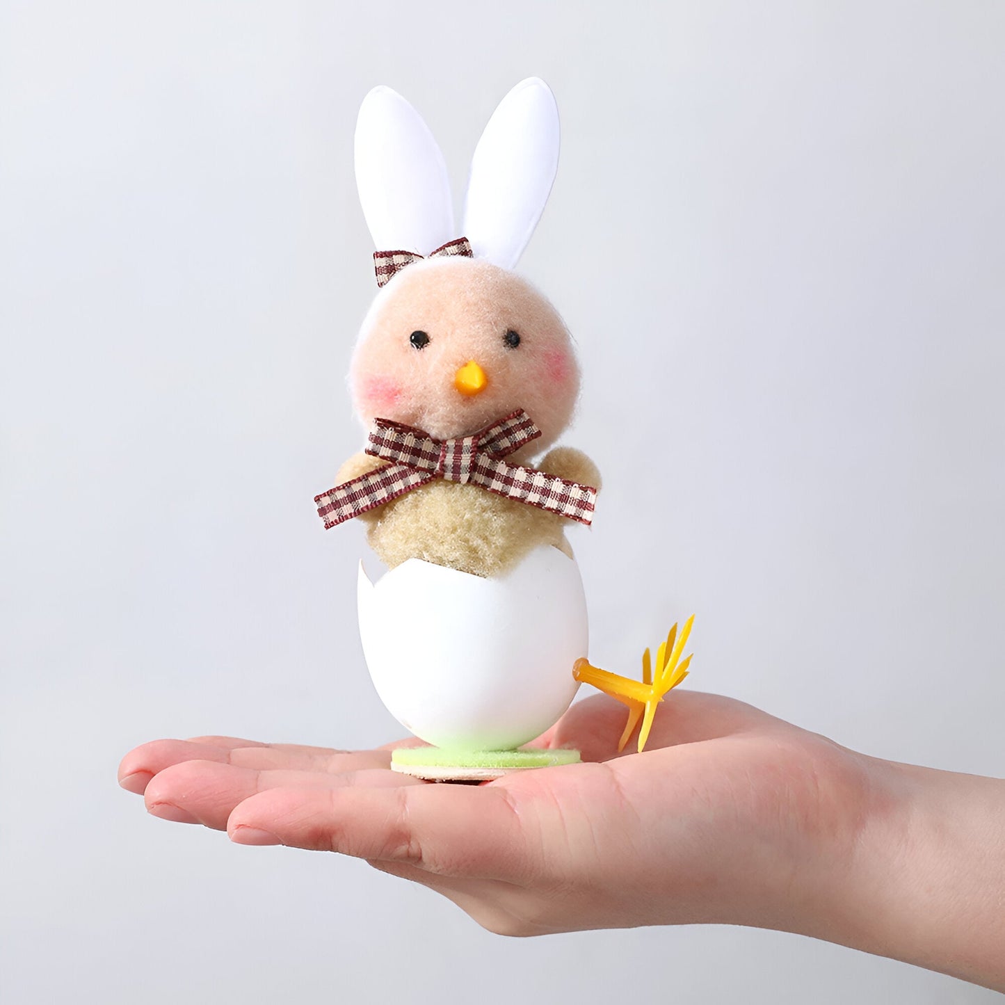 Frendorf | CutieChick Osterdeko - Plüsch Osterküken mit Hasenohren - Bunte Bruteier Deko