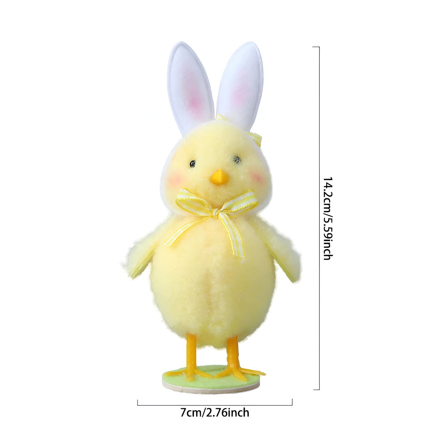 Frendorf | CutieChick Osterdeko - Plüsch Osterküken mit Hasenohren - Bunte Bruteier Deko