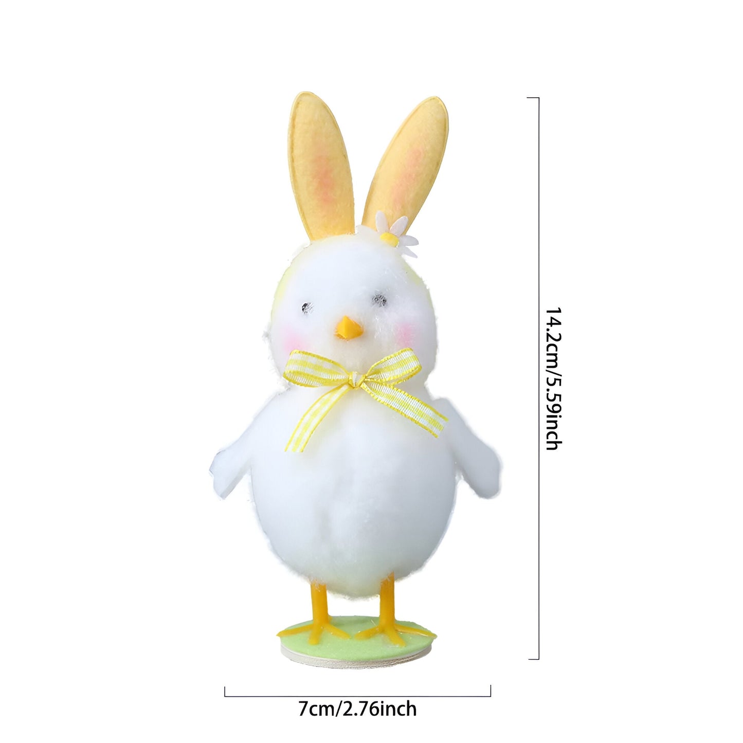 Frendorf | CutieChick Osterdeko - Plüsch Osterküken mit Hasenohren - Bunte Bruteier Deko