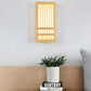 DoaGlow Japanische Holz-Wandleuchte - Moderne Holz & Acryl Japandi Beleuchtung