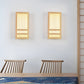 DoaGlow Japanische Holz-Wandleuchte - Moderne Holz & Acryl Japandi Beleuchtung