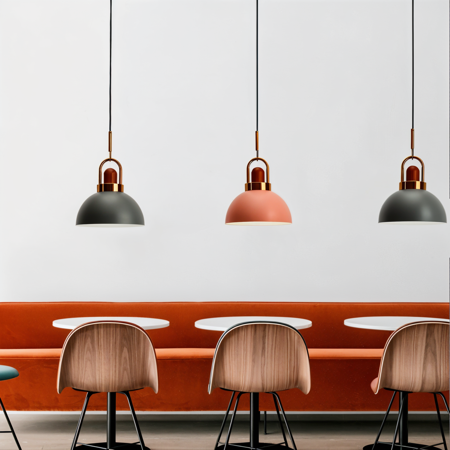 Frendorf | Nordische Deckenleuchten - Macaron LED Pendelleuchte aus Metall