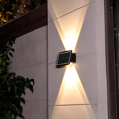 Frendorf | DualLit Gartenbeleuchtung - Wasserdichte LED Solarlampe Garten - Up & Down Außenbeleuchtung