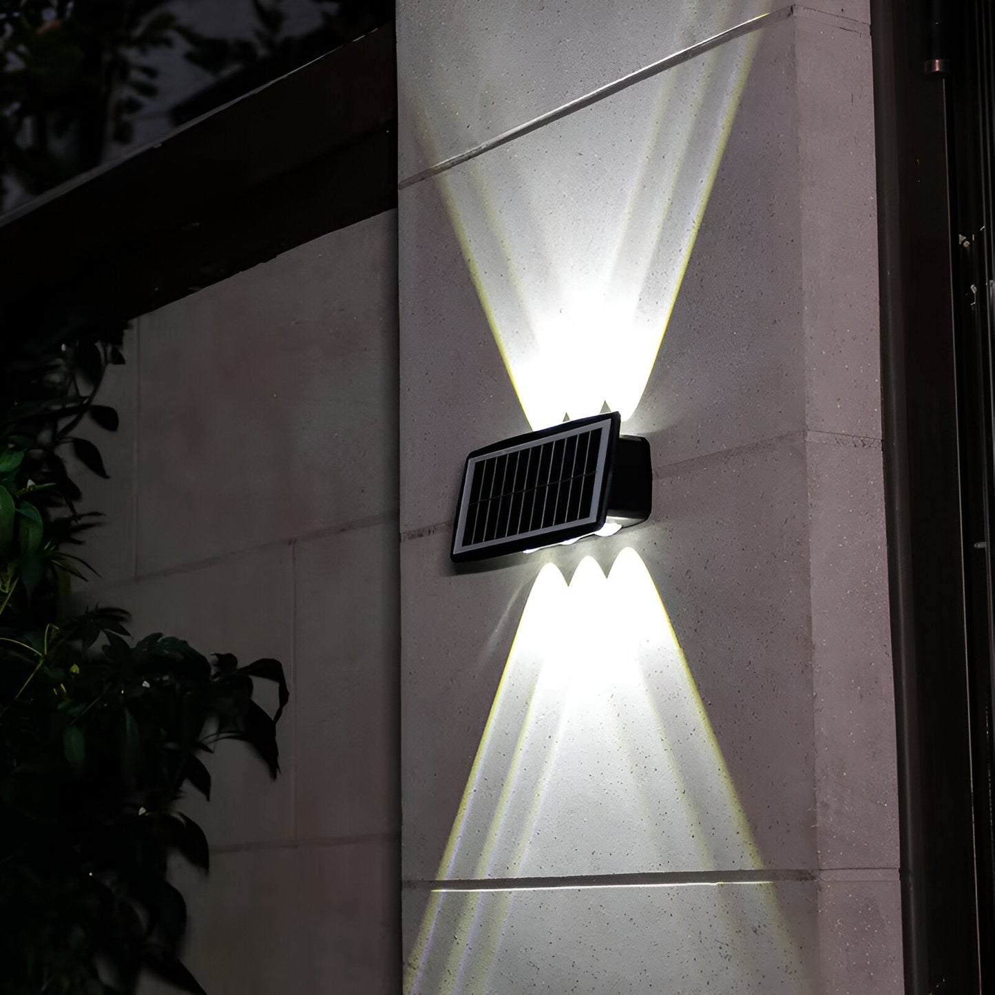 Frendorf | DualLit Gartenbeleuchtung - Wasserdichte LED Solarlampe Garten - Up & Down Außenbeleuchtung