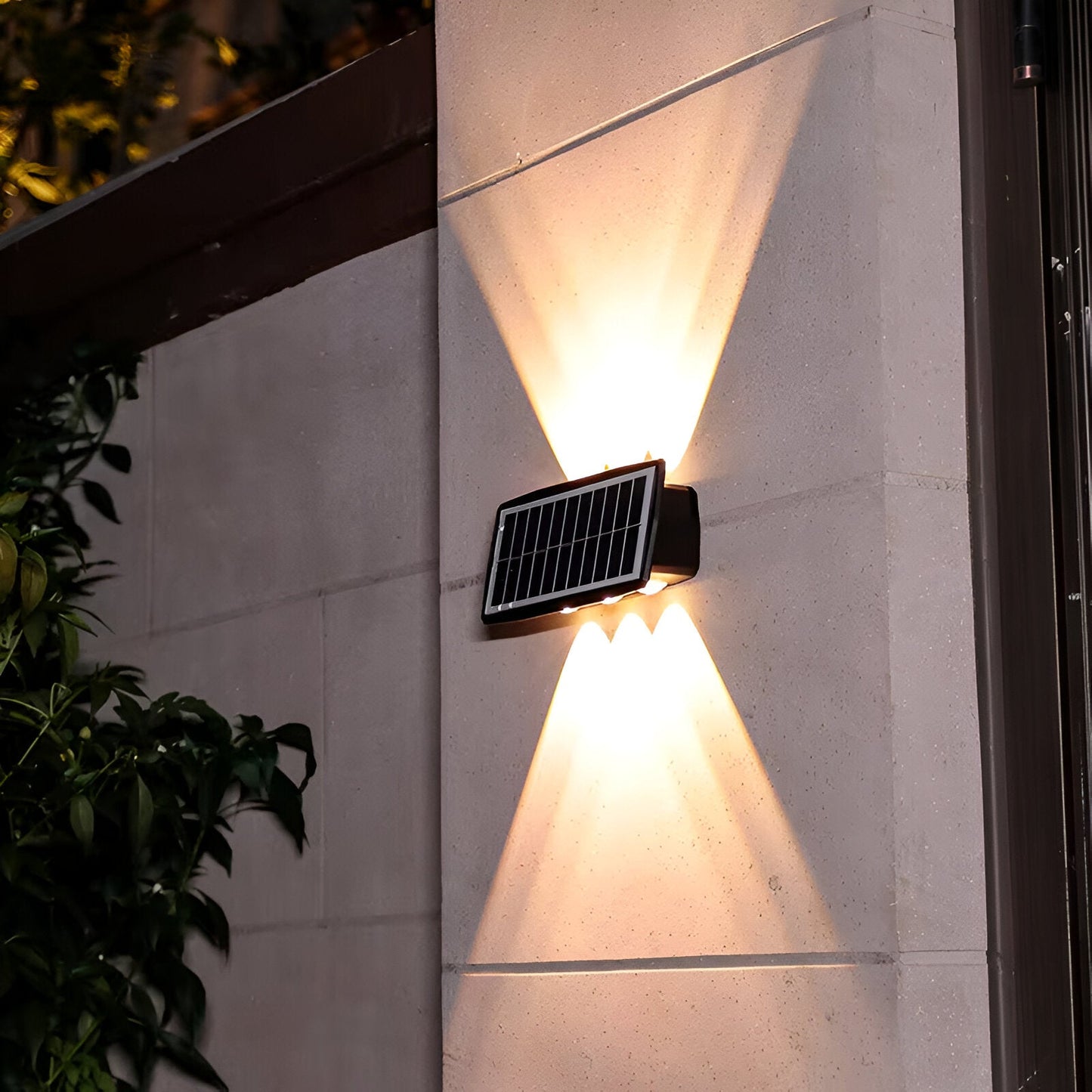 Frendorf | DualLit Gartenbeleuchtung - Wasserdichte LED Solarlampe Garten - Up & Down Außenbeleuchtung