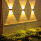 Frendorf | DualLit Gartenbeleuchtung - Wasserdichte LED Solarlampe Garten - Up & Down Außenbeleuchtung