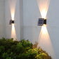 Frendorf | DualLit Gartenbeleuchtung - Wasserdichte LED Solarlampe Garten - Up & Down Außenbeleuchtung