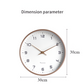 Frendorf | EleQuartz Uhr - Runde Wanduhr - Nordische Holz Wanduhr