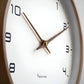 Frendorf | EleQuartz Uhr - Runde Wanduhr - Nordische Holz Wanduhr
