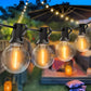 Frendorf | ElectriBulb Lichterkette - G40 Globe Außenbeleuchtung - IP44 & Bruchsichere Gartenbeleuchtung