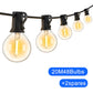 Frendorf | ElectriBulb Lichterkette - G40 Globe Außenbeleuchtung - IP44 & Bruchsichere Gartenbeleuchtung