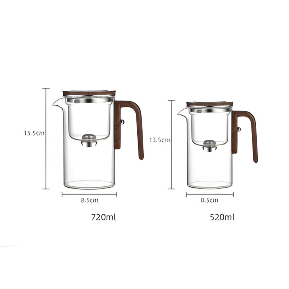 Frendorf | Elegante Glas Teekanne mit Sieb - Stilvolles Design für die Zubereitung von losen Tees