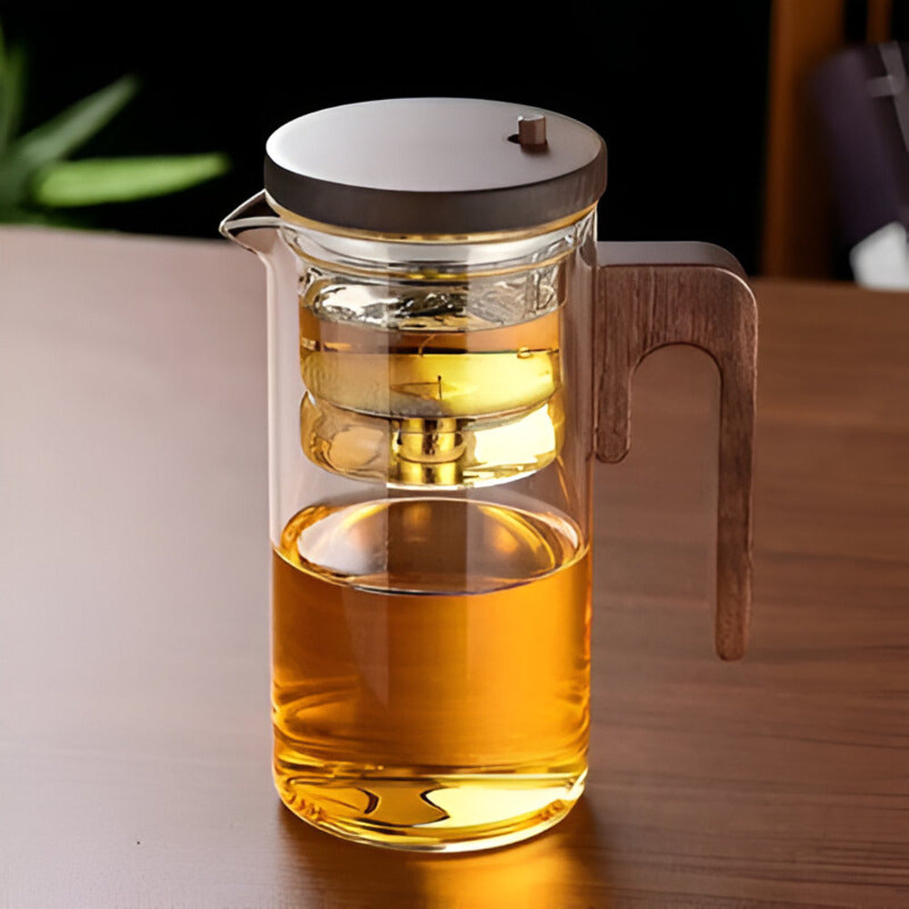 Frendorf | Elegante Glas Teekanne mit Sieb - Stilvolles Design für die Zubereitung von losen Tees