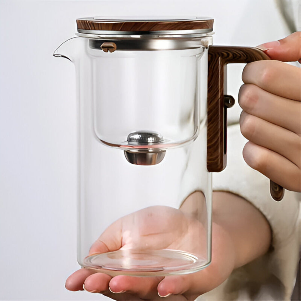 Frendorf | Elegante Glas Teekanne mit Sieb - Stilvolles Design für die Zubereitung von losen Tees