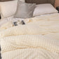 EliteWave Plaid - Ultrafluffy strukturierte korallfarbene Fleece-Decke