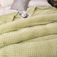 EliteWave Plaid - Ultrafluffy strukturierte korallfarbene Fleece-Decke