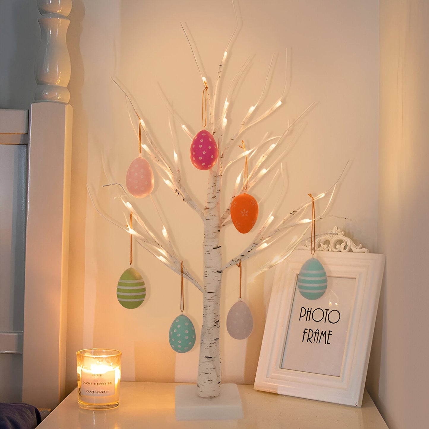 Frendorf | FanciBright Osterdeko - Ostern LED Bonsai Baum - Stilvolle Ostern Baum Ornamente