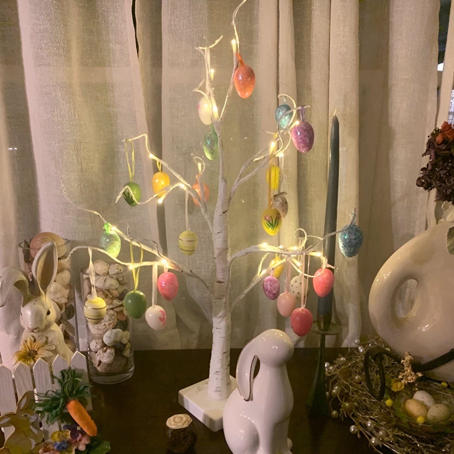 Frendorf | FanciBright Osterdeko - Ostern LED Bonsai Baum - Stilvolle Ostern Baum Ornamente