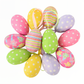 Frendorf | Faux Ostereier - 12pcs Bunte Künstliche Eier Hängende Osterdeko