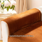 FiberWrap Sofa Bezug - Gestreifter Dicker Plüsch, Kratzfest und Rutschfest Sofa Schutz