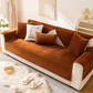 FiberWrap Sofa Bezug - Gestreifter Dicker Plüsch, Kratzfest und Rutschfest Sofa Schutz