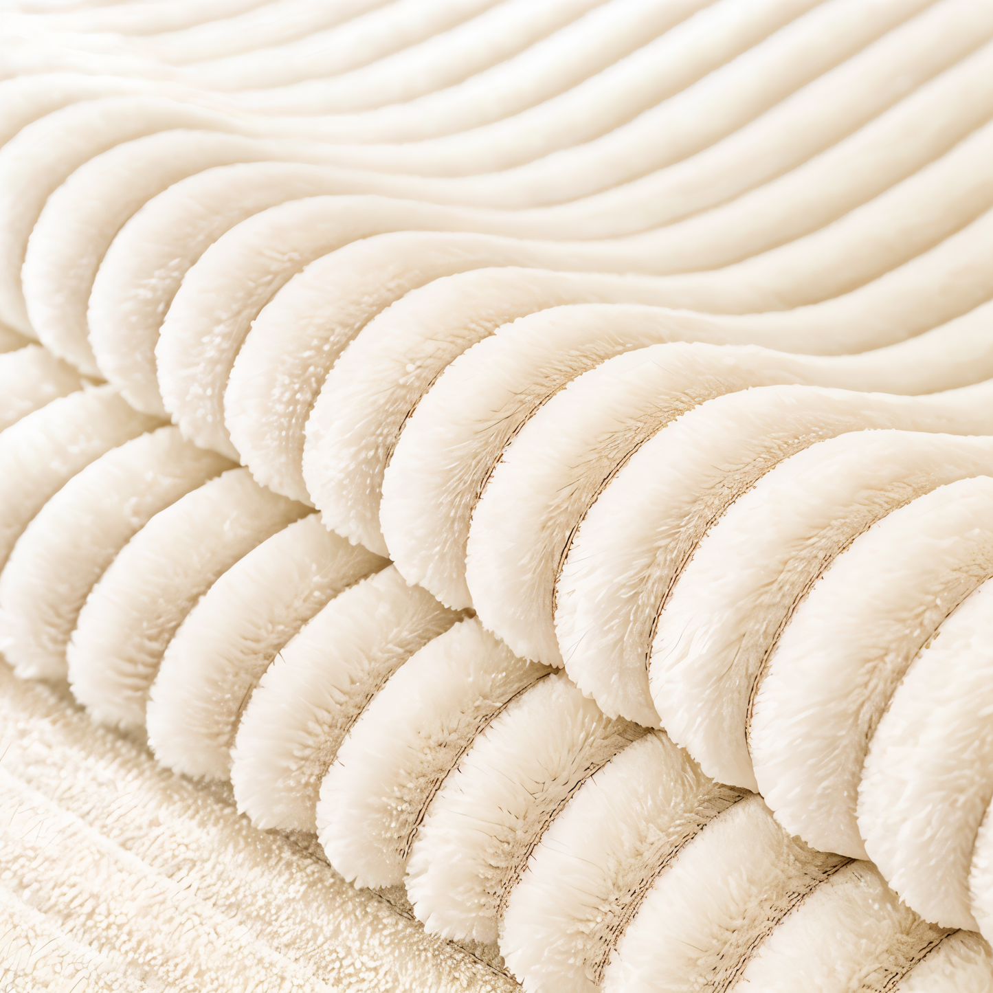 FiberWrap Sofa Bezug - Gestreifter Dicker Plüsch, Kratzfest und Rutschfest Sofa Schutz