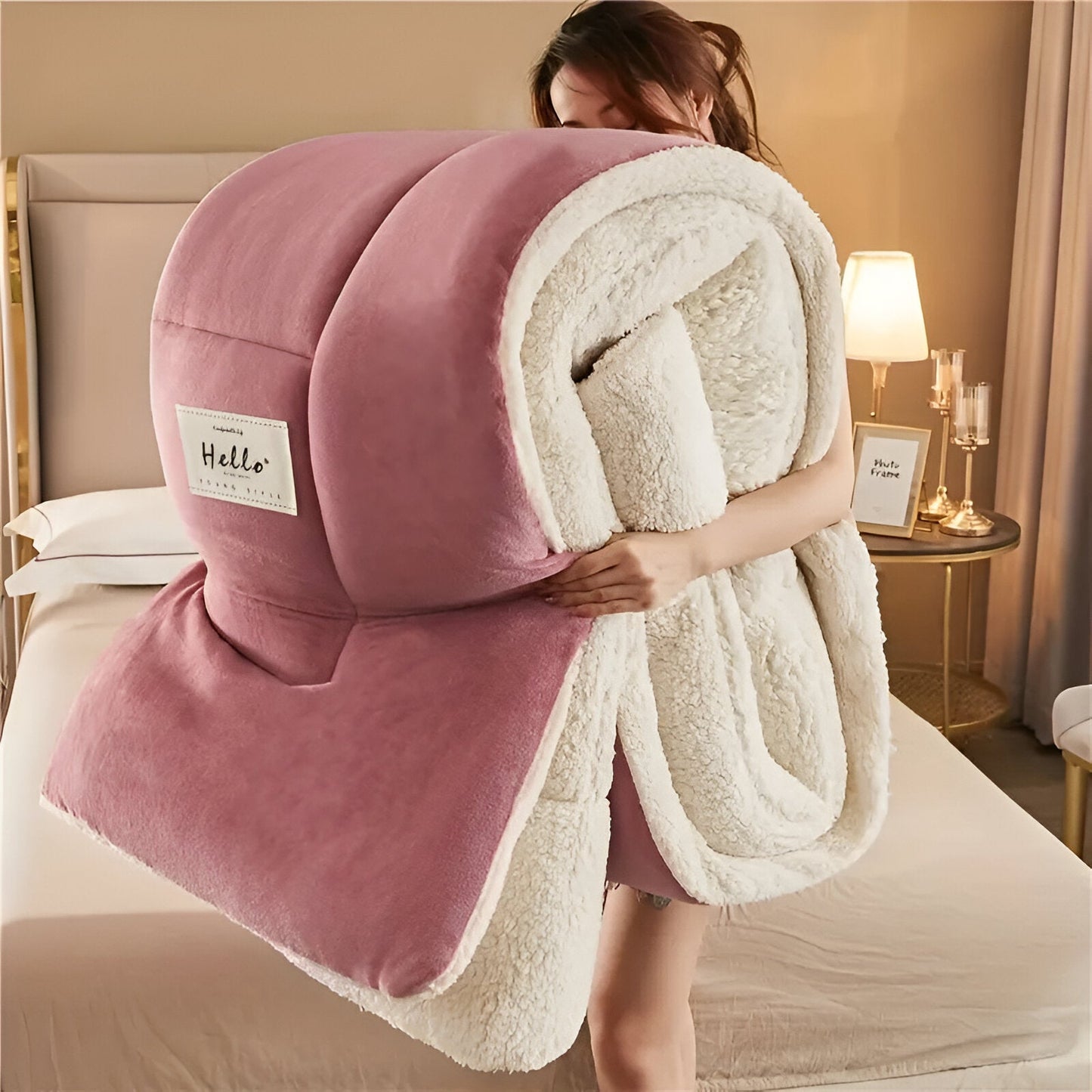 FleeceComforter - Plush reusable bedding for ultimate luxury and coziness in bed