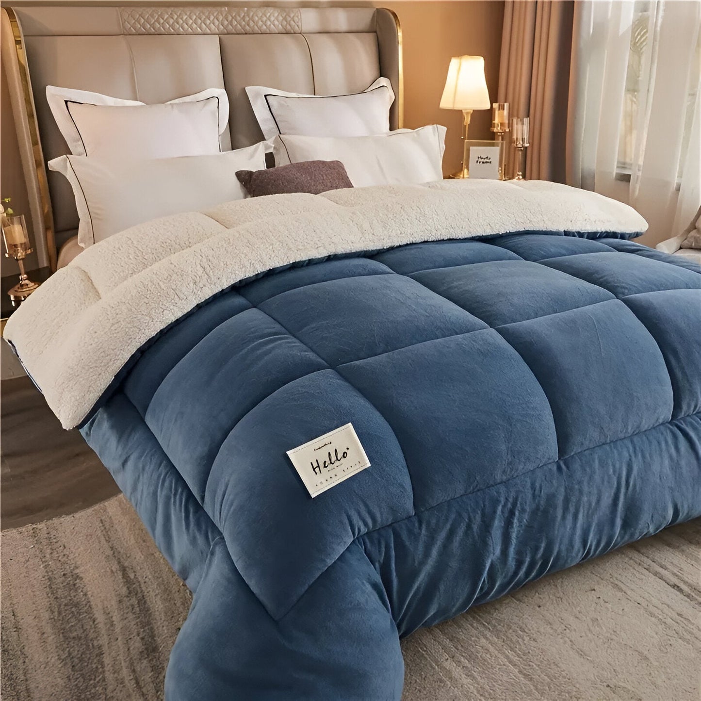 FleeceComforter - Plush reusable bedding for ultimate luxury and coziness in bed