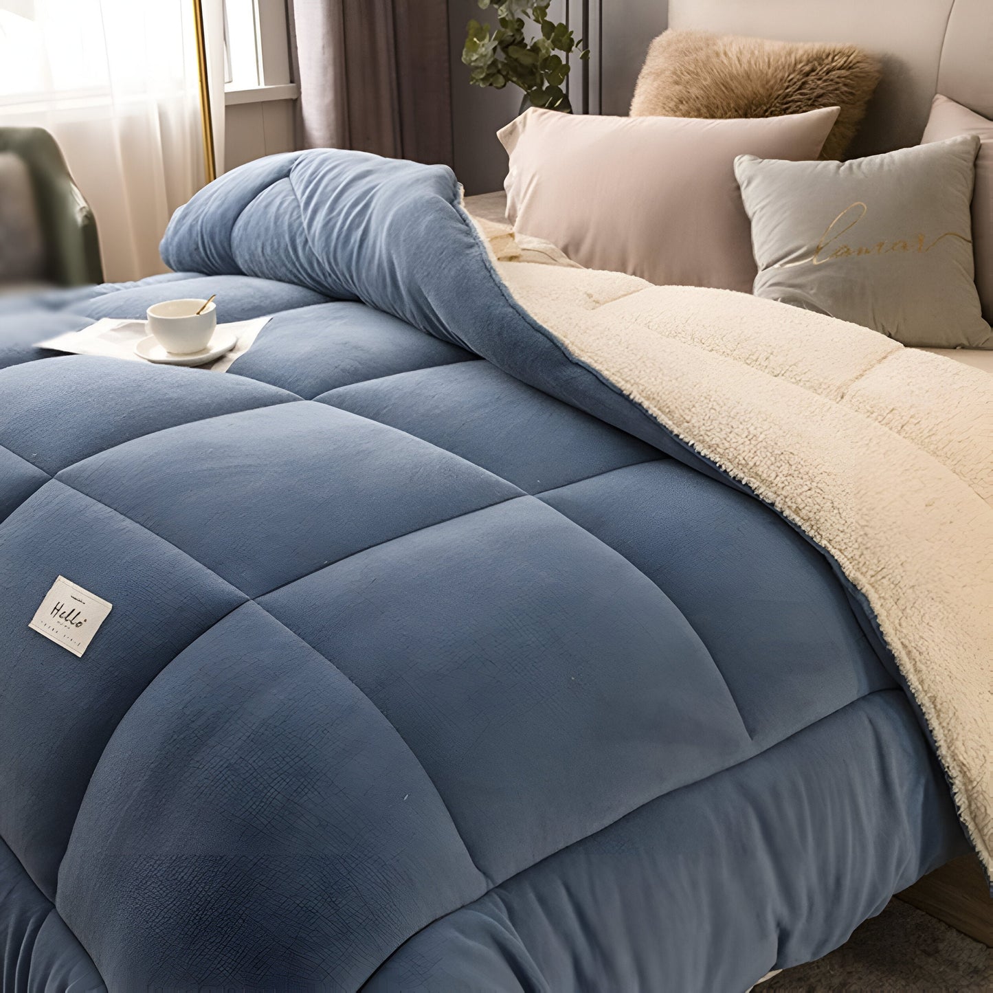 FleeceComforter - Plush reusable bedding for ultimate luxury and coziness in bed