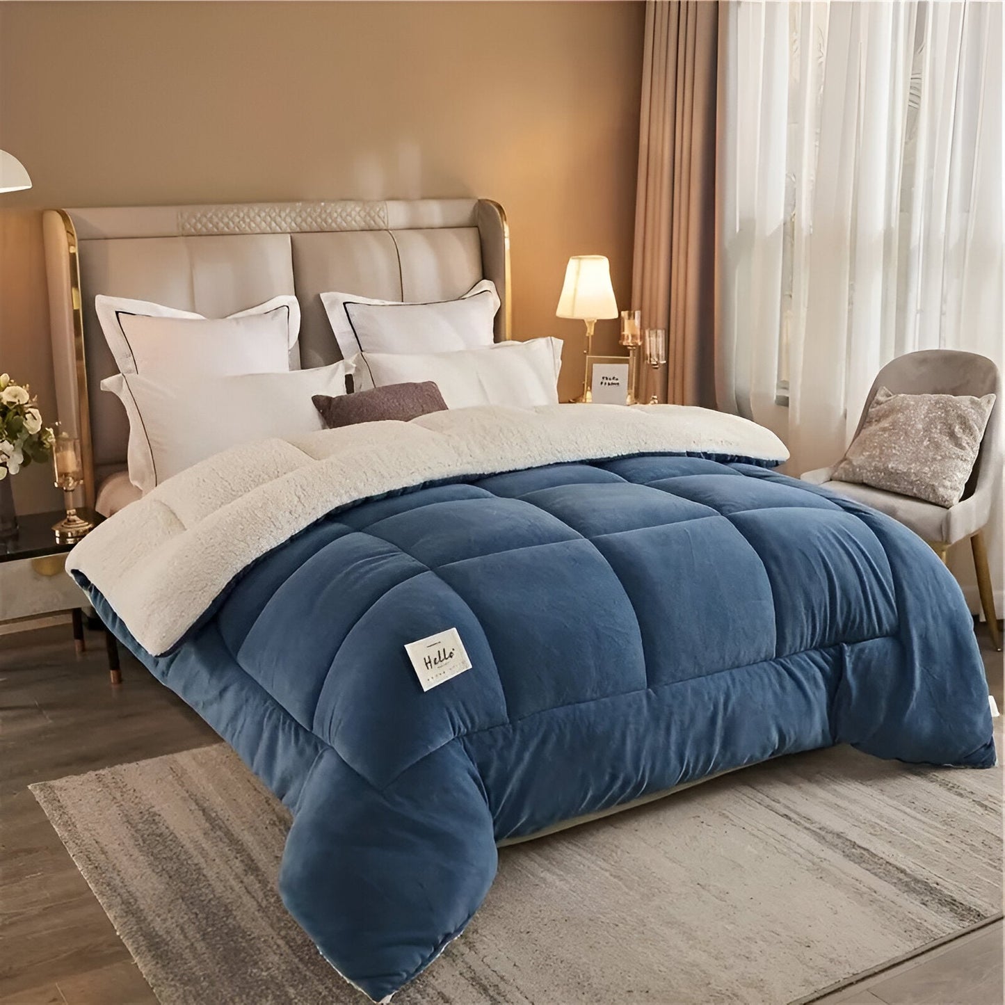 FleeceComforter - Plush reusable bedding for ultimate luxury and coziness in bed
