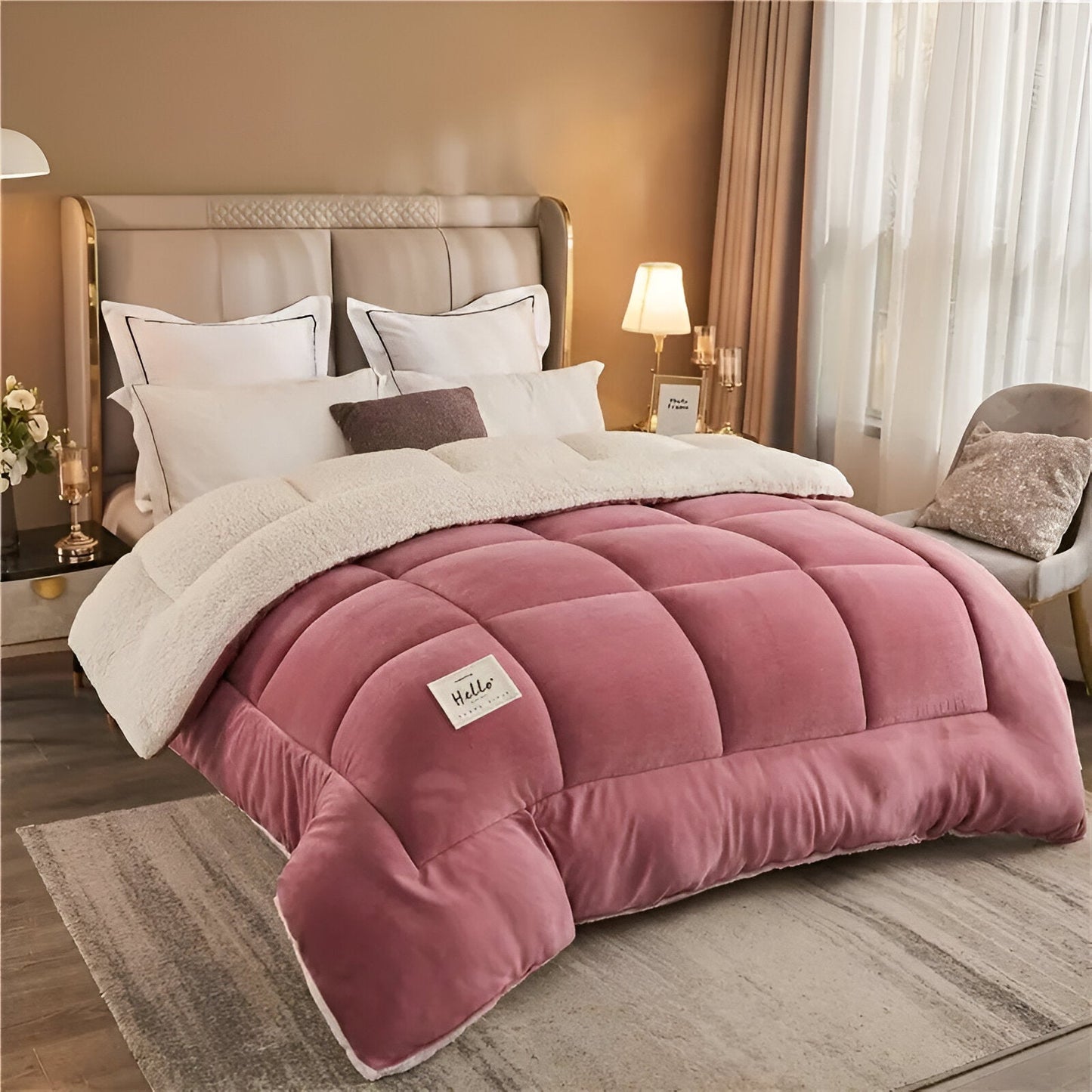 FleeceComforter - Plush reusable bedding for ultimate luxury and coziness in bed
