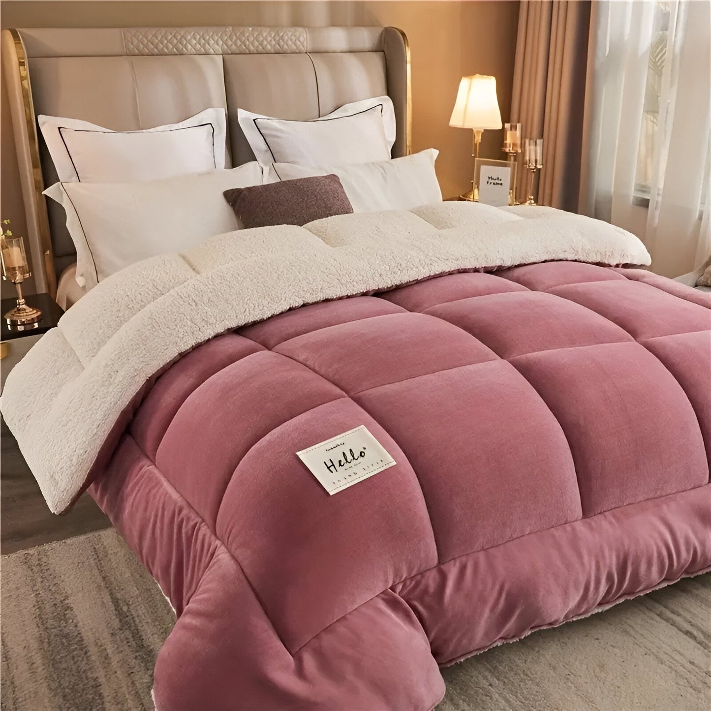 FleeceComforter - Plush reusable bedding for ultimate luxury and coziness in bed