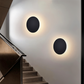 Frendorf | FullHalo Wandleuchte - Runde Schwarz/Weiß/Gold Metall LED Wandlampe - Modernes Wandlampen Design