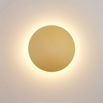 Frendorf | FullHalo Wandleuchte - Runde Schwarz/Weiß/Gold Metall LED Wandlampe - Modernes Wandlampen Design