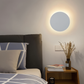 Frendorf | FullHalo Wandleuchte - Runde Schwarz/Weiß/Gold Metall LED Wandlampe - Modernes Wandlampen Design