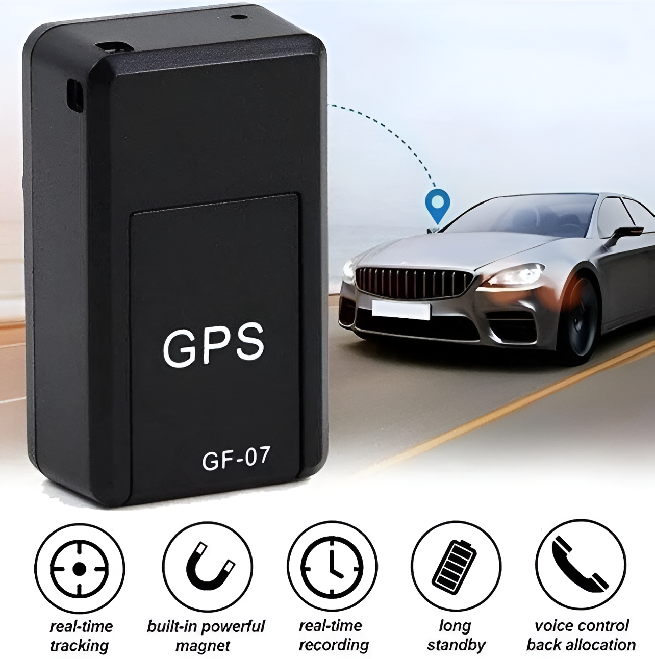 Frendorf | GPS Tracker Magnetisch Mini – Globale Abdeckung & Echtzeitverfolgung für Ultimative Sicherheit