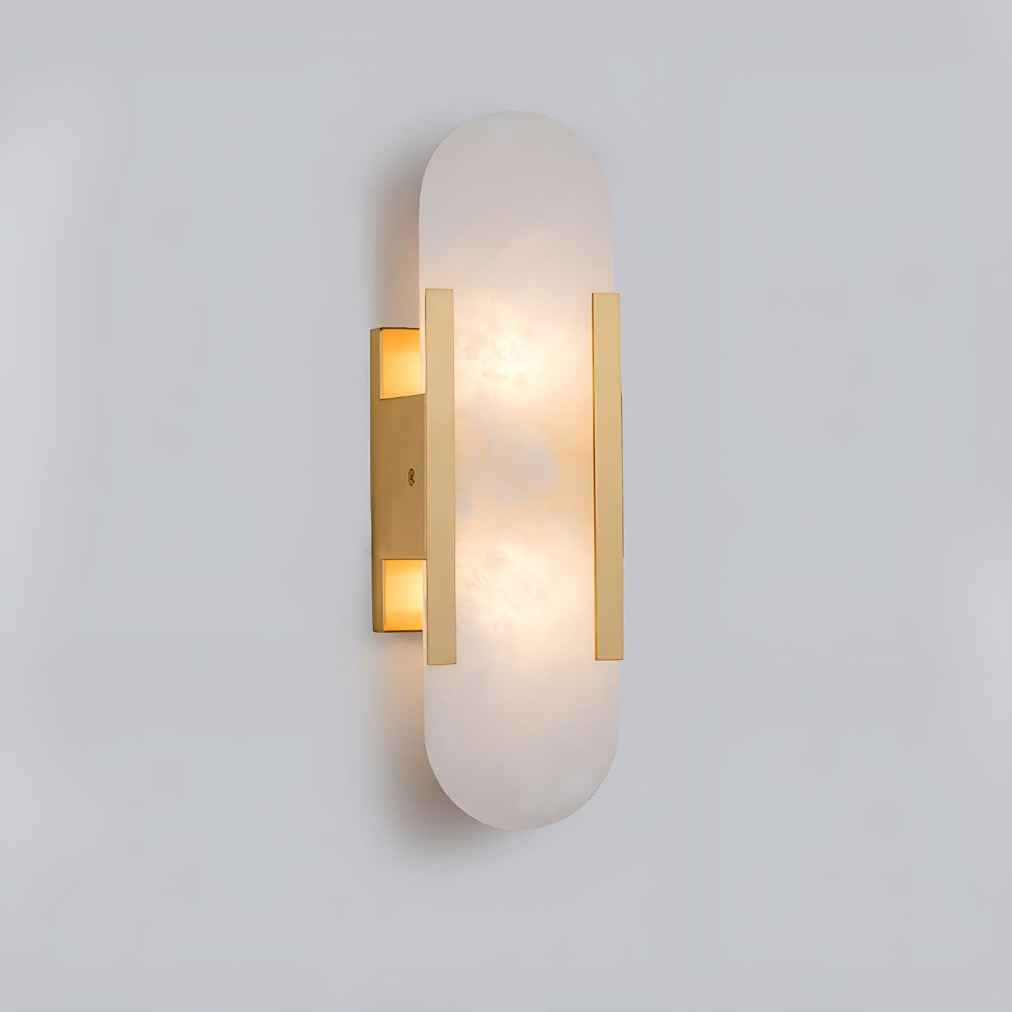 Frendorf | Lavish Alabaster Wandleuchte - Moderne Kupfer-Wandleuchte - LED-Wandleuchter
