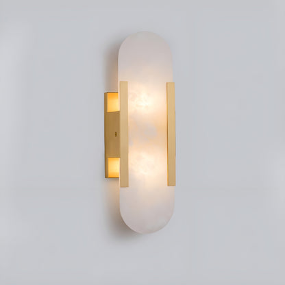 Frendorf | Lavish Alabaster Wandleuchte - Moderne Kupfer-Wandleuchte - LED-Wandleuchter
