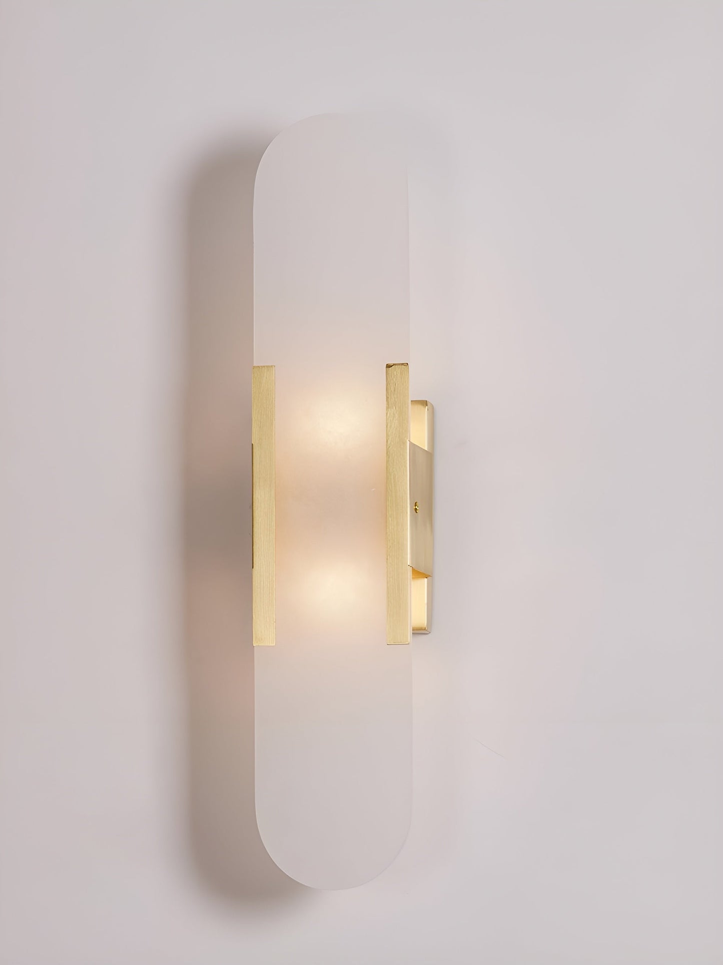 Frendorf | Lavish Alabaster Wandleuchte - Moderne Kupfer-Wandleuchte - LED-Wandleuchter