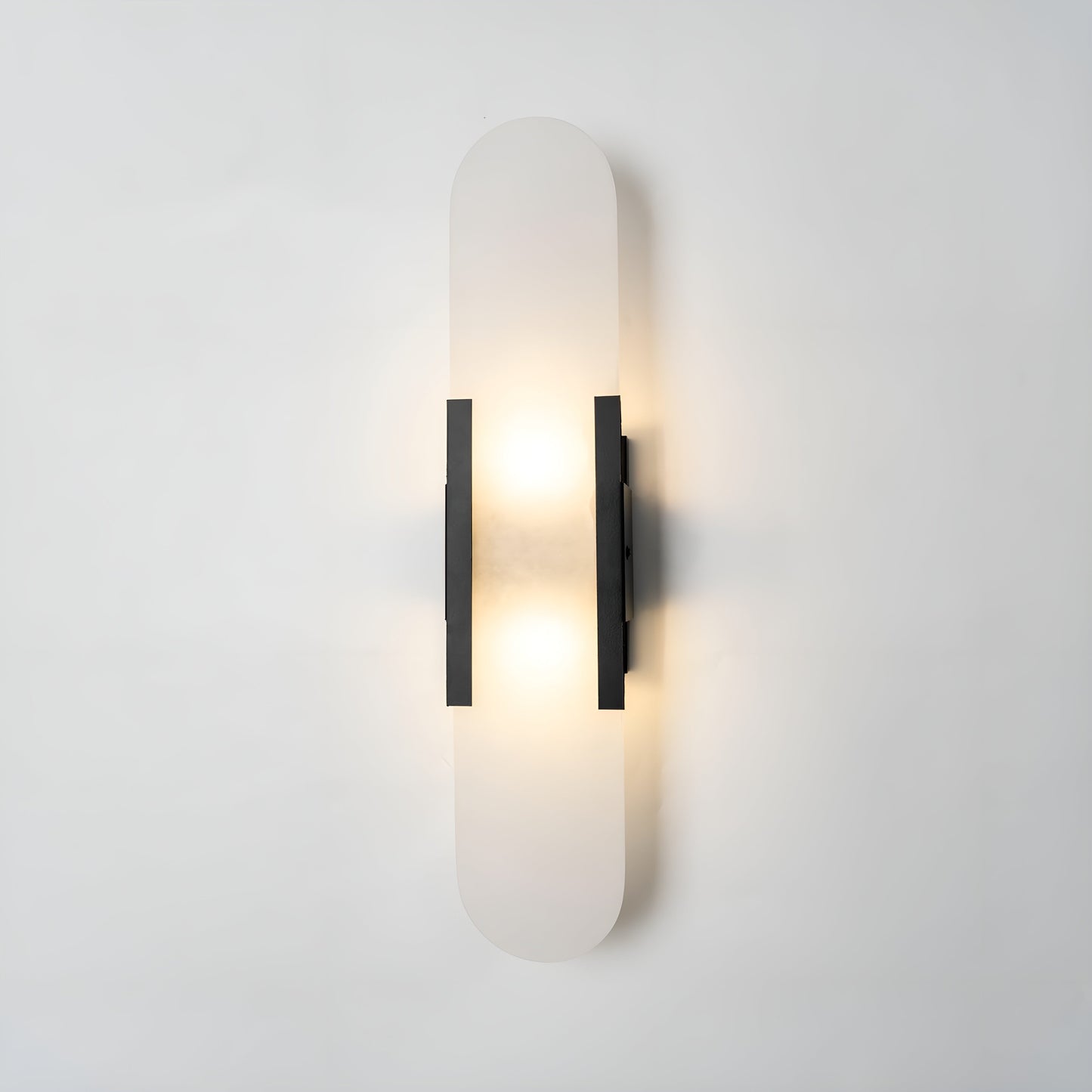 Frendorf | Lavish Alabaster Wandleuchte - Moderne Kupfer-Wandleuchte - LED-Wandleuchter