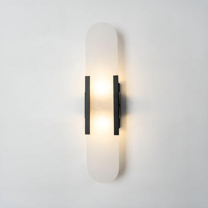 Frendorf | Lavish Alabaster Wandleuchte - Moderne Kupfer-Wandleuchte - LED-Wandleuchter