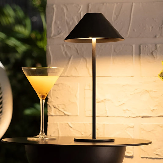LumiLuxe - Dimmbare Nordic Cone LED-Tischleuchte mit Touch Control