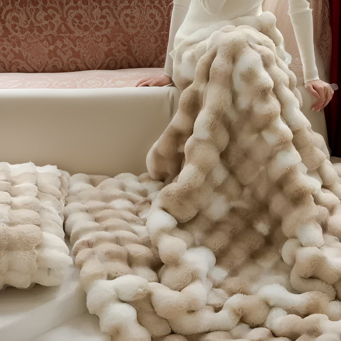 Frendorf | LuxeFleece - Kuschelige und elegante Wärmedecke für unterwegs Komfort