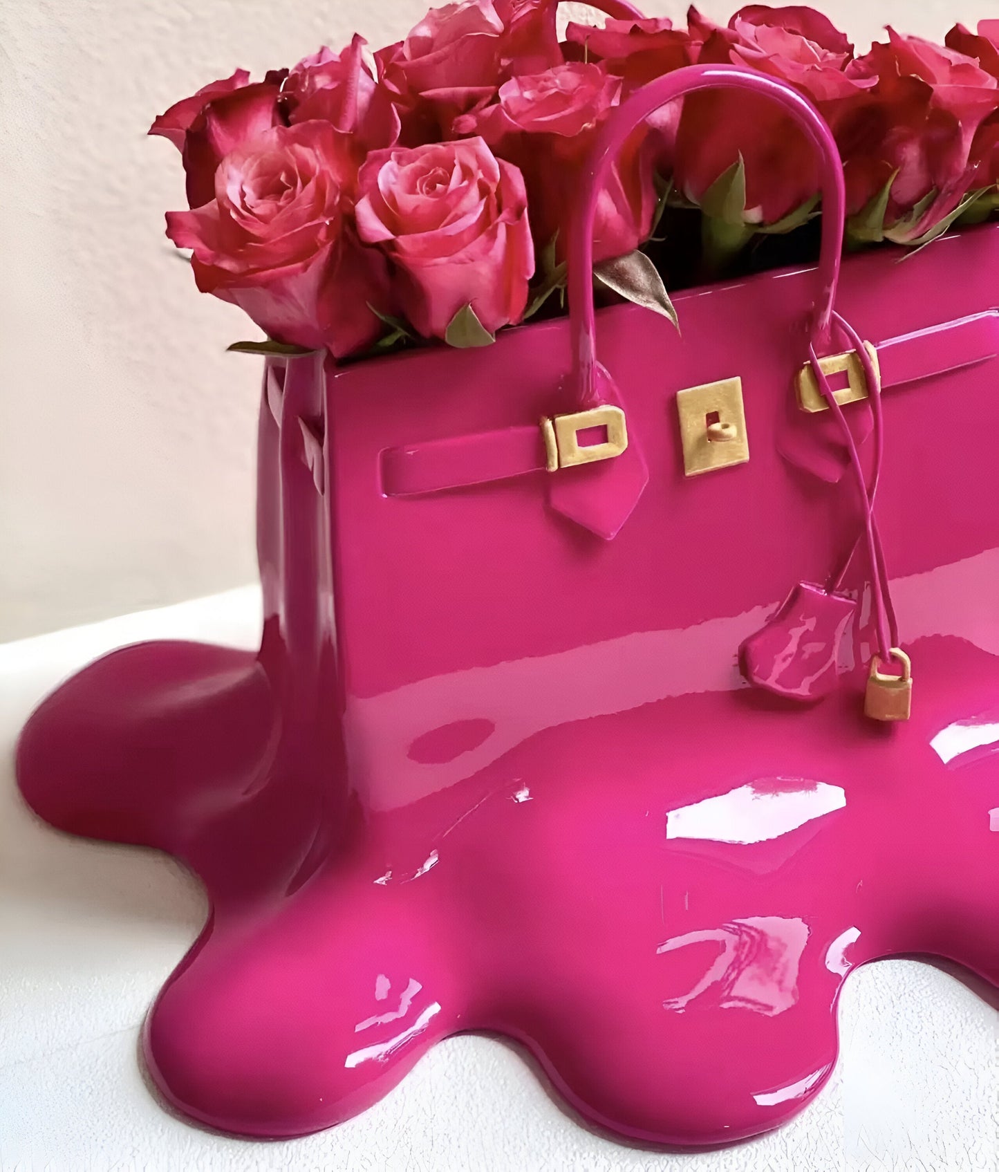 Frendorf | LuxuPurse Vasen - Stilvolle Blumentaschenvase aus Harz