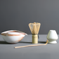 Frendorf | LuxuTea Wares - 4 Stück Bambus Keramik Japanisch Matcha Set
