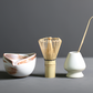 Frendorf | LuxuTea Wares - 4 Stück Bambus Keramik Japanisch Matcha Set